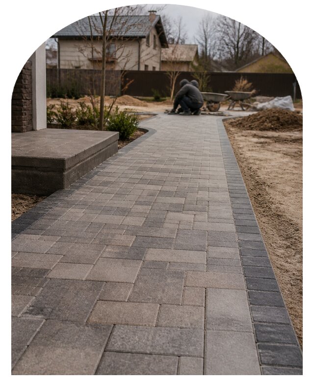 Дорожки из тротуарной плитки в Домодедове от 2632 р. | Метпроект-Дмд